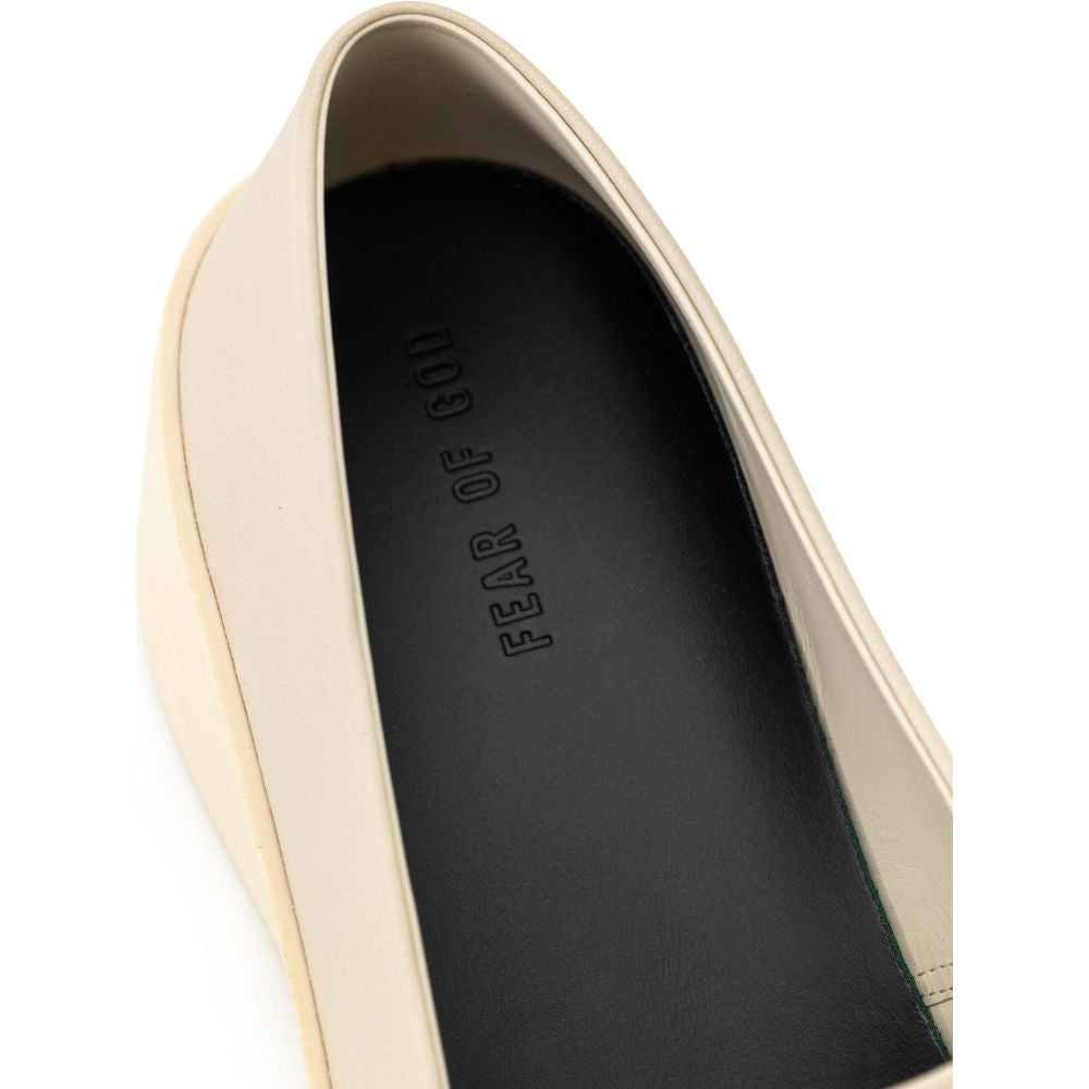 Fear Of God – Slipper aus beigefarbenem Leder