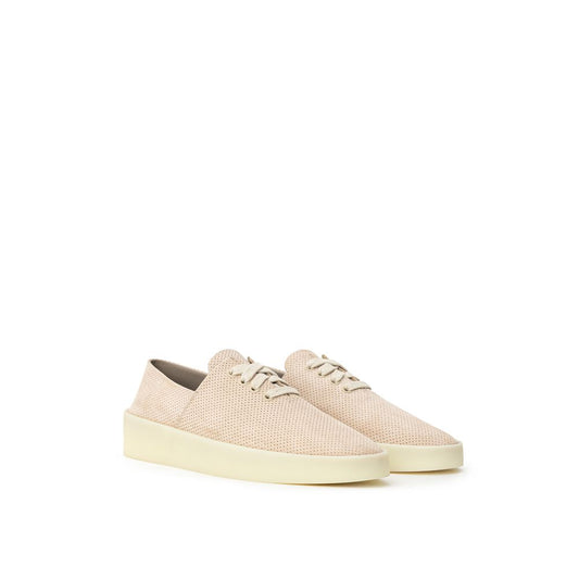 Fear Of God Beige Leder Sneaker mit niedrigem Schaft