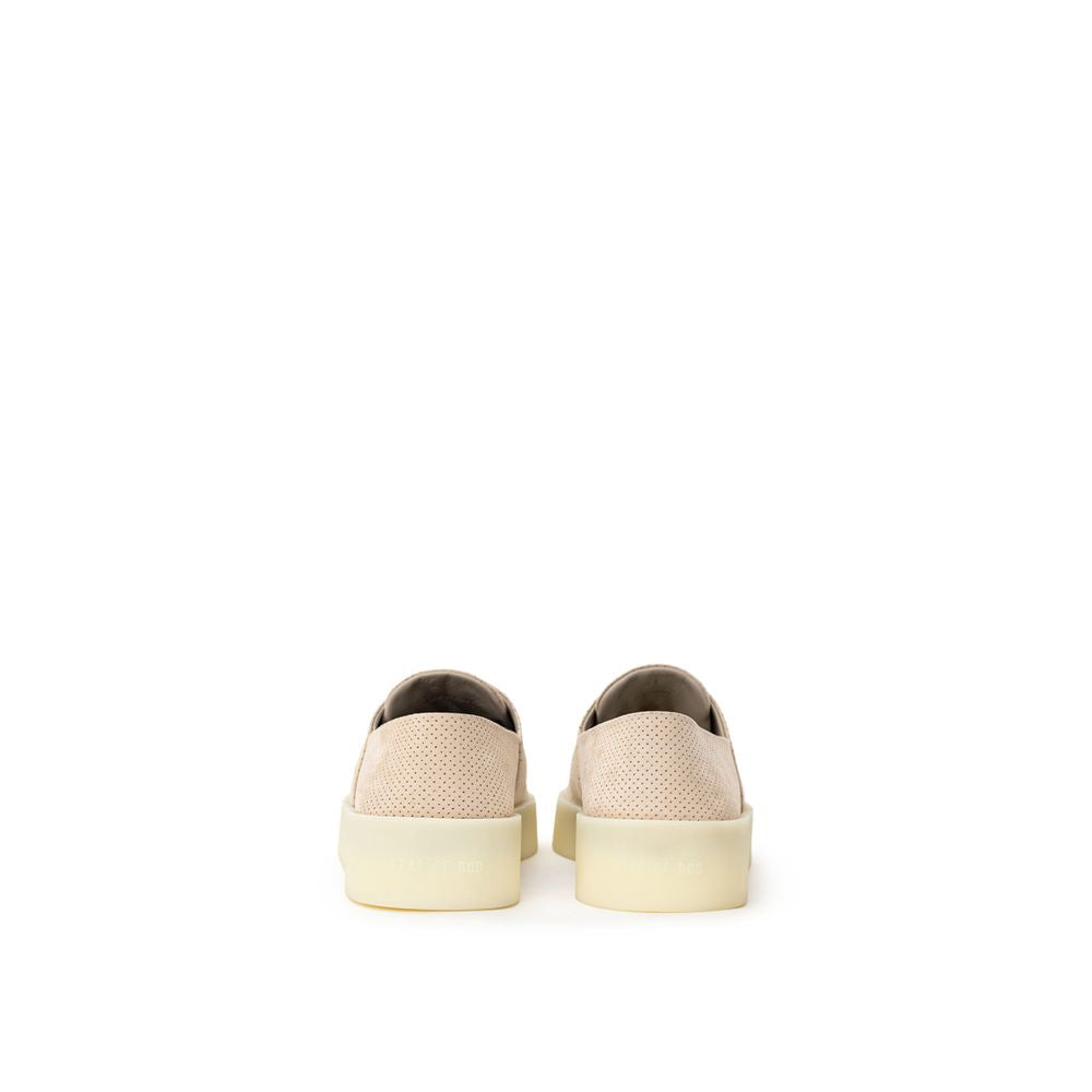 Fear Of God Beige Leder Sneaker mit niedrigem Schaft