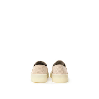 Fear Of God Beige Leder Sneaker mit niedrigem Schaft