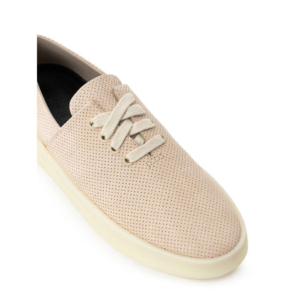 Fear Of God Beige Leder Sneaker mit niedrigem Schaft