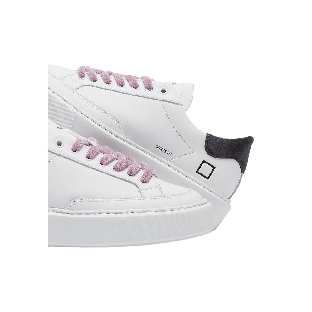 DATE Beige Ledersneaker