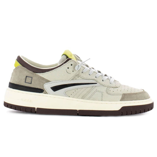 DATE Beige Ledersneaker