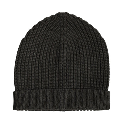 Dolce & Gabbana Dark Gray Cashmere Knit Winter Beanie Hat