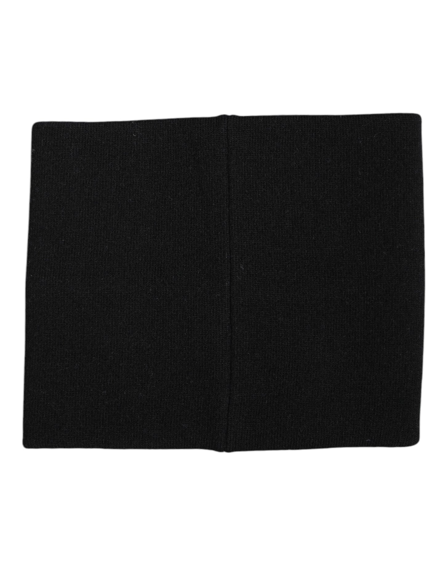 Dolce &amp; Gabbana – Gestrickter Halswärmer-Schal mit Logo-Print in Schwarz und Weiß