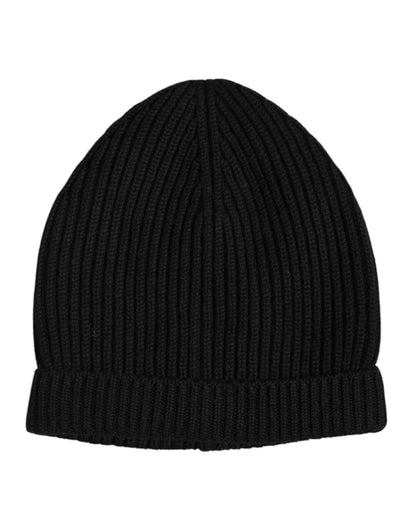 Dolce &amp; Gabbana – Schwarze Wintermütze aus Kaschmir