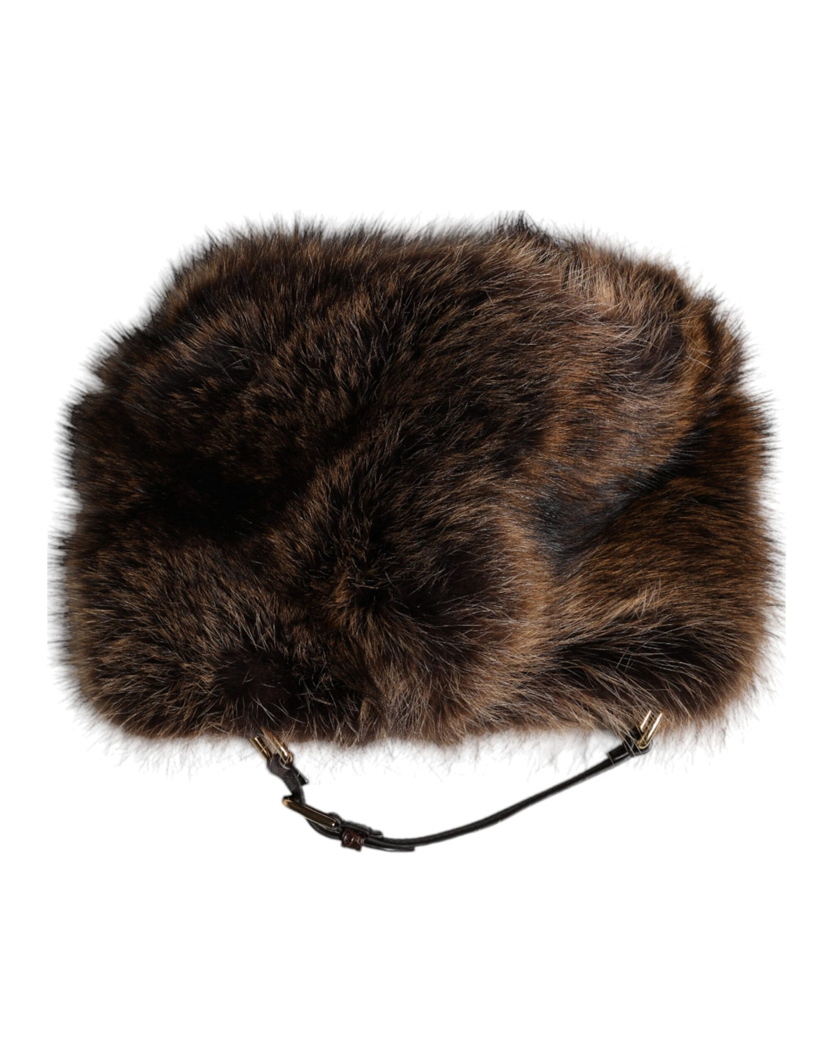 Dolce &amp; Gabbana Brauner Pelz-Bucket-Hut für Damen