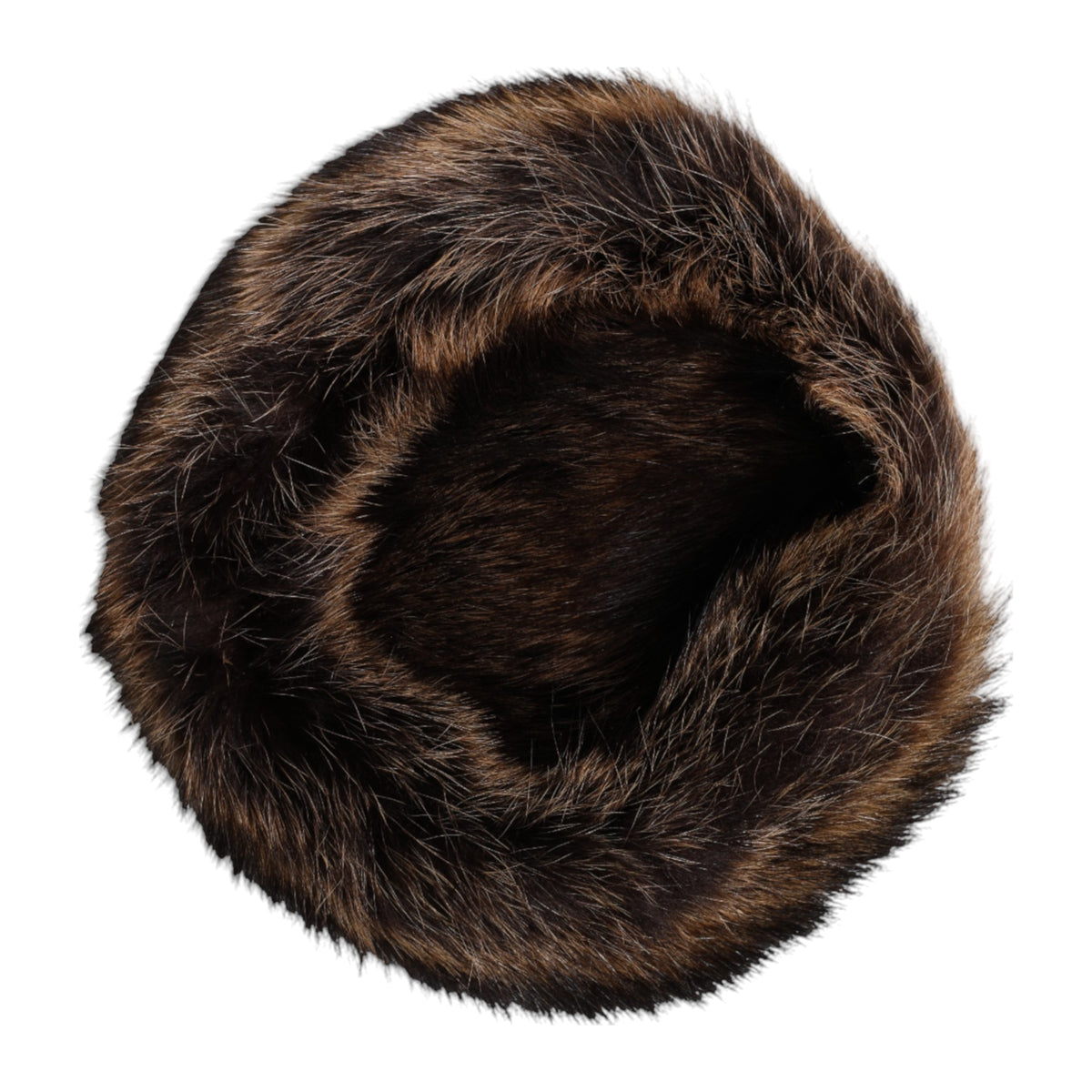 Dolce &amp; Gabbana Brauner Pelz-Bucket-Hut für Damen