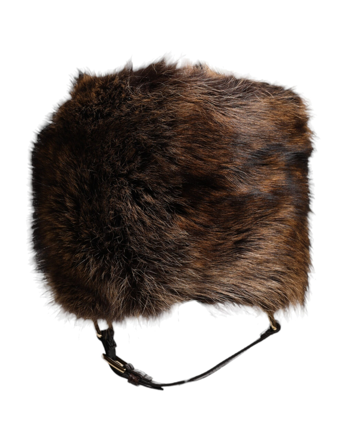 Dolce &amp; Gabbana Brauner Pelz-Bucket-Hut für Damen
