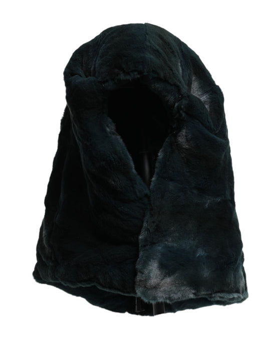 Dolce &amp; Gabbana Schwarze Wieselpelz-Mütze für Damen