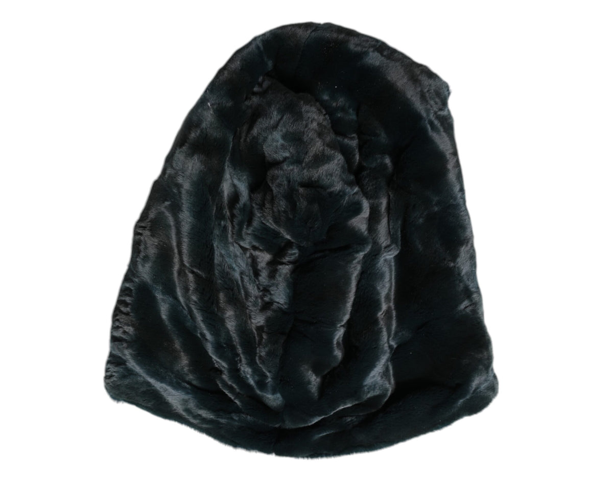 Dolce &amp; Gabbana Schwarze Wieselpelz-Mütze für Damen