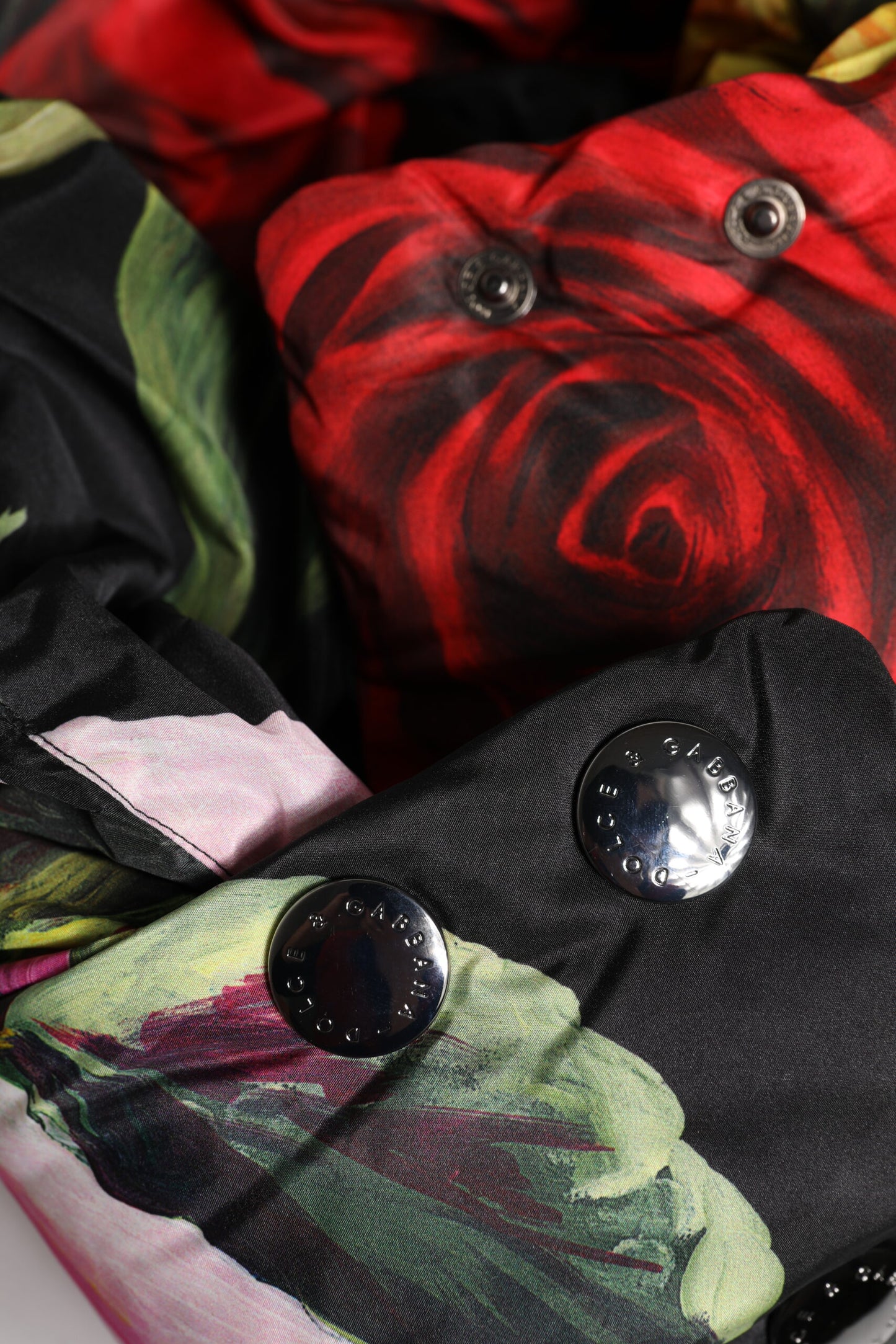 Dolce &amp; Gabbana – Schwarzer Wickelhut mit Blumenmuster