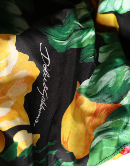 Dolce &amp; Gabbana – Mehrfarbiger Wickelhut mit Blumenmuster