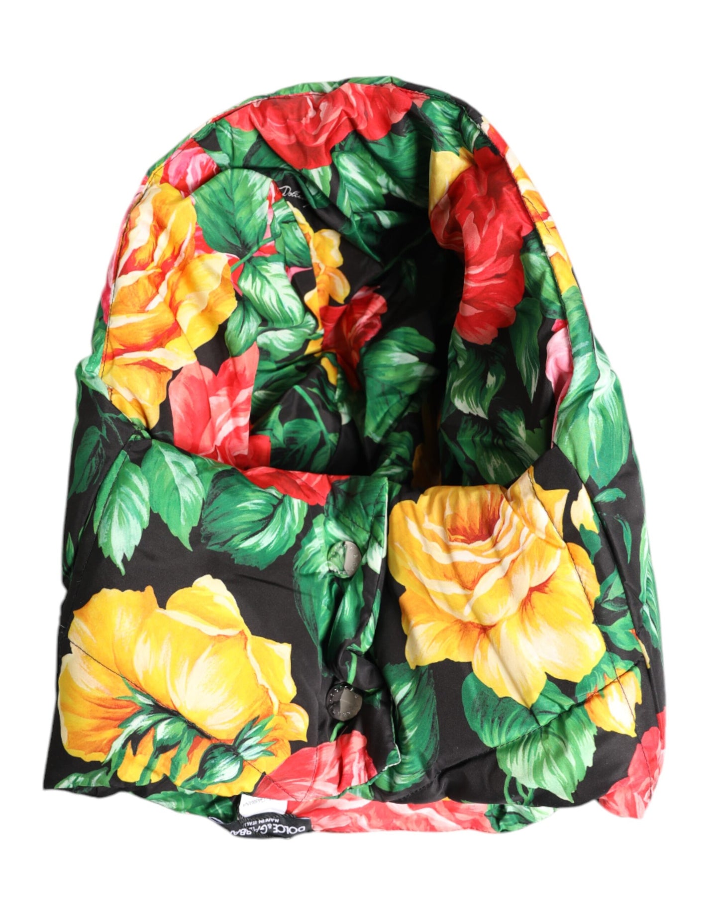 Dolce &amp; Gabbana – Mehrfarbiger Wickelhut mit Blumenmuster