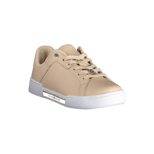 Tommy Hilfiger – Rosa Leder-Sneaker für Damen