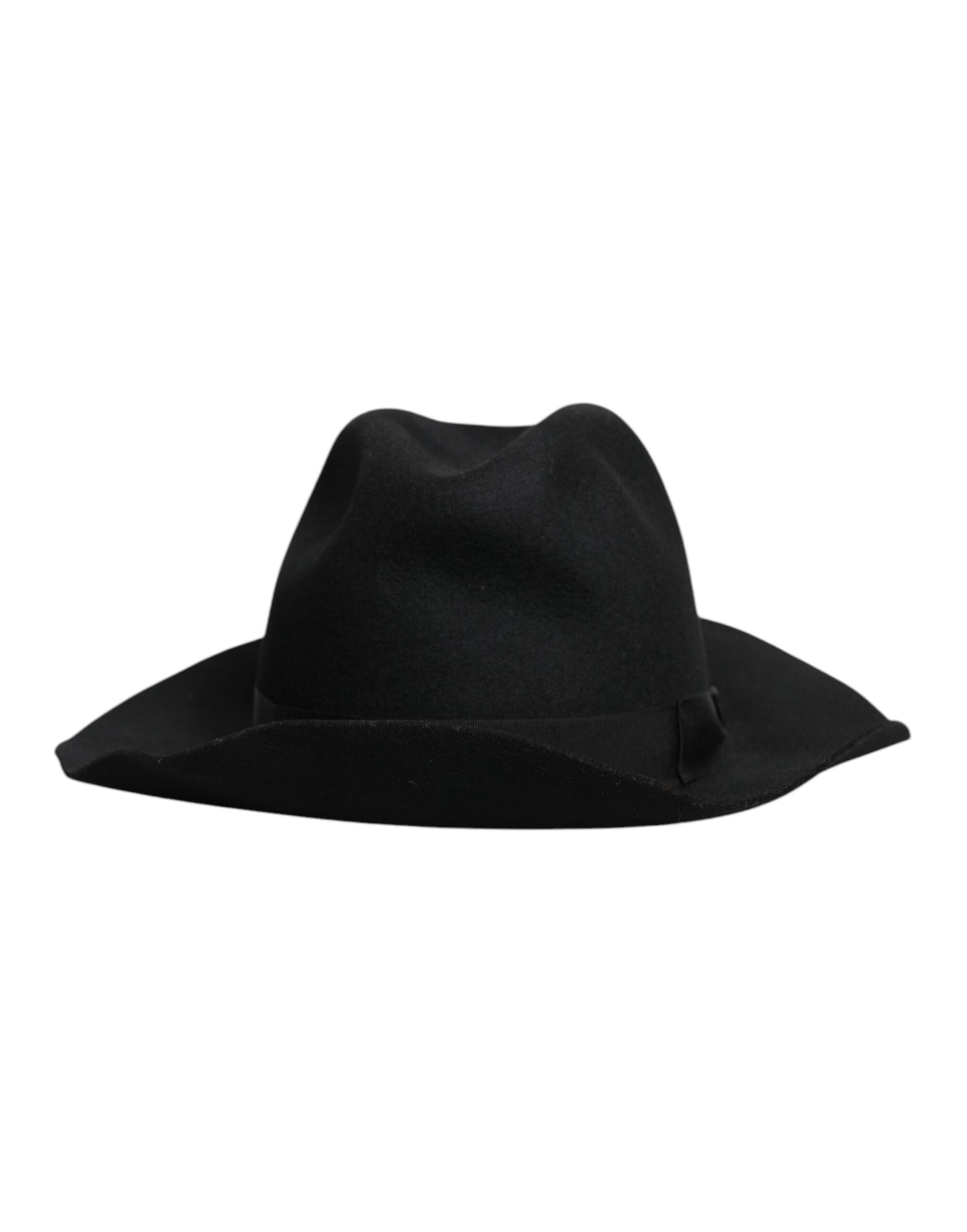 Dolce &amp; Gabbana – Schwarzer Trilby-Fedora-Hut mit breiter Krempe