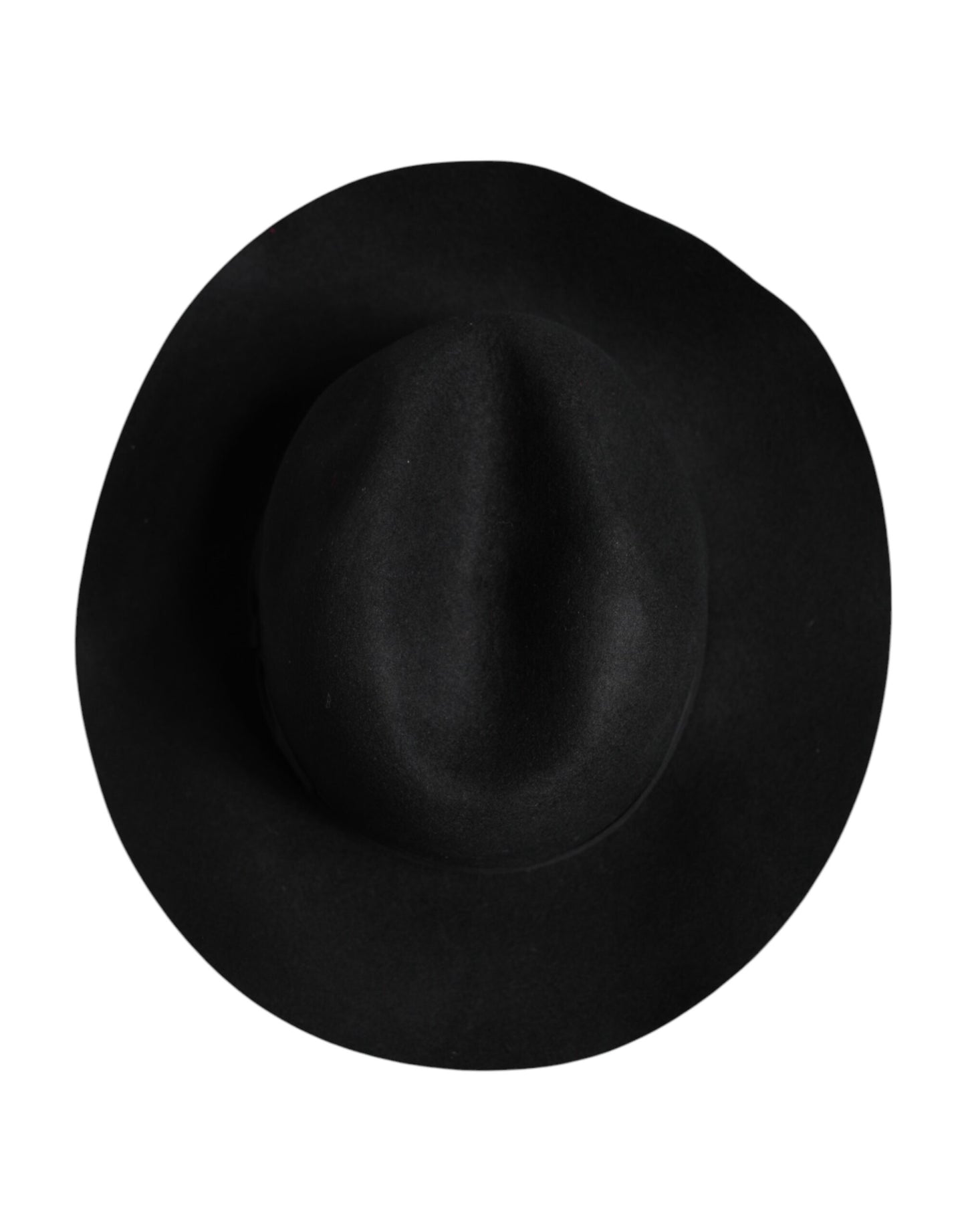Dolce &amp; Gabbana – Schwarzer Trilby-Fedora-Hut mit breiter Krempe