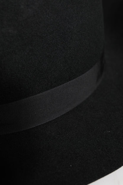 Dolce &amp; Gabbana – Schwarzer Trilby-Fedora-Hut mit breiter Krempe