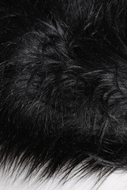 Dolce &amp; Gabbana – Fischerhut aus schwarzem Acrylfell für Damen