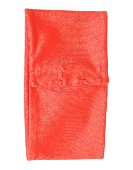 Dolce &amp; Gabbana Orange Nylon Stretch Damen Halswärmer Schal