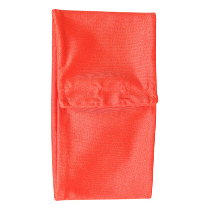 Dolce &amp; Gabbana Orange Nylon Stretch Damen Halswärmer Schal