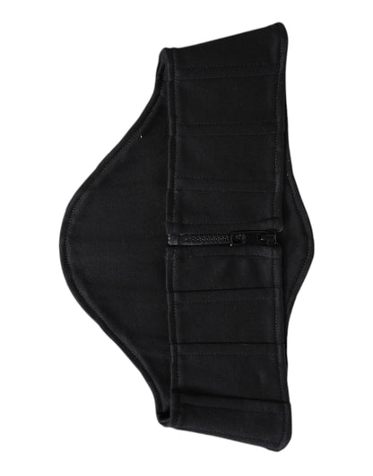 Dolce &amp; Gabbana – Schwarzer Smokinggürtel aus Baumwolle mit Kummerbund