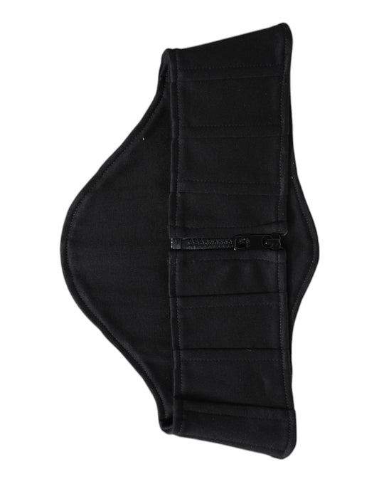 Dolce &amp; Gabbana – Schwarzer Smokinggürtel aus Baumwolle mit Kummerbund