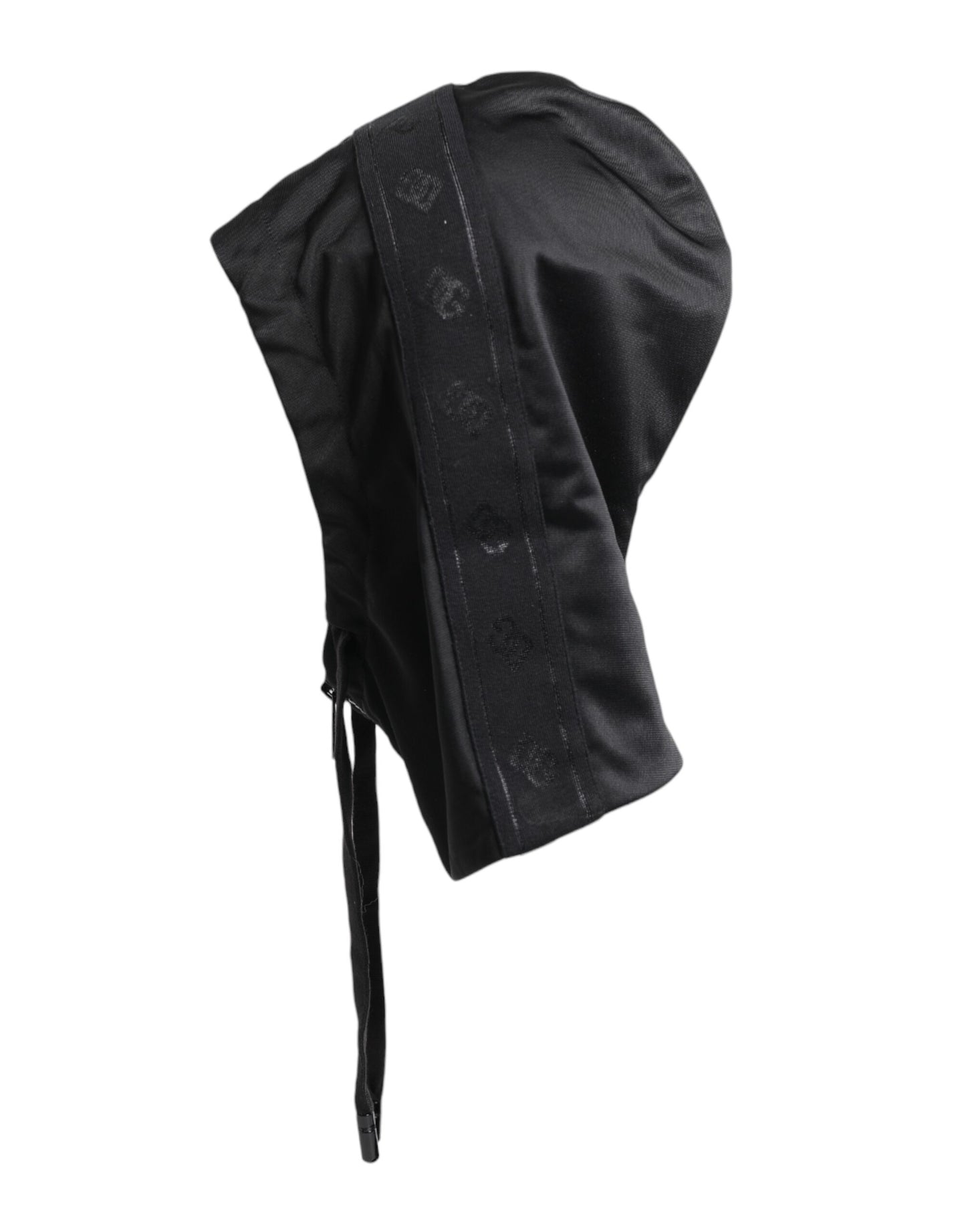 Dolce &amp; Gabbana – Schwarzer Polyester-Wickelhut für den ganzen Kopf