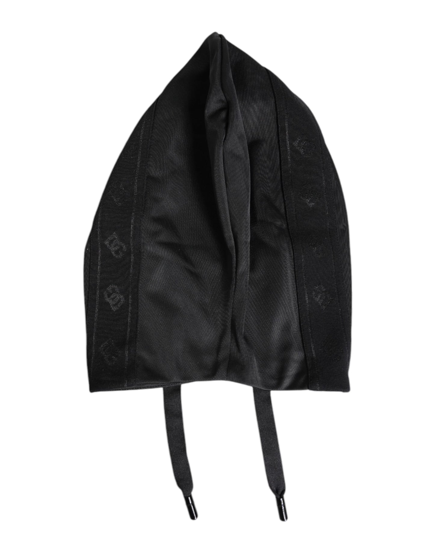 Dolce &amp; Gabbana – Schwarzer Polyester-Wickelhut für den ganzen Kopf