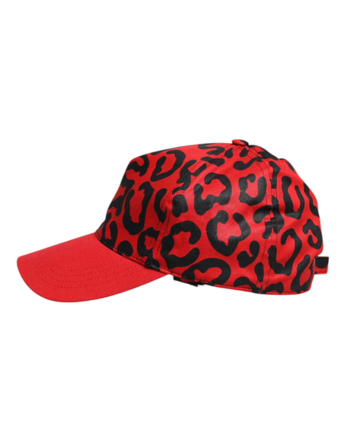 Dolce &amp; Gabbana – Rote Baseballkappe aus Baumwolle mit 6 Paneelen für Damen