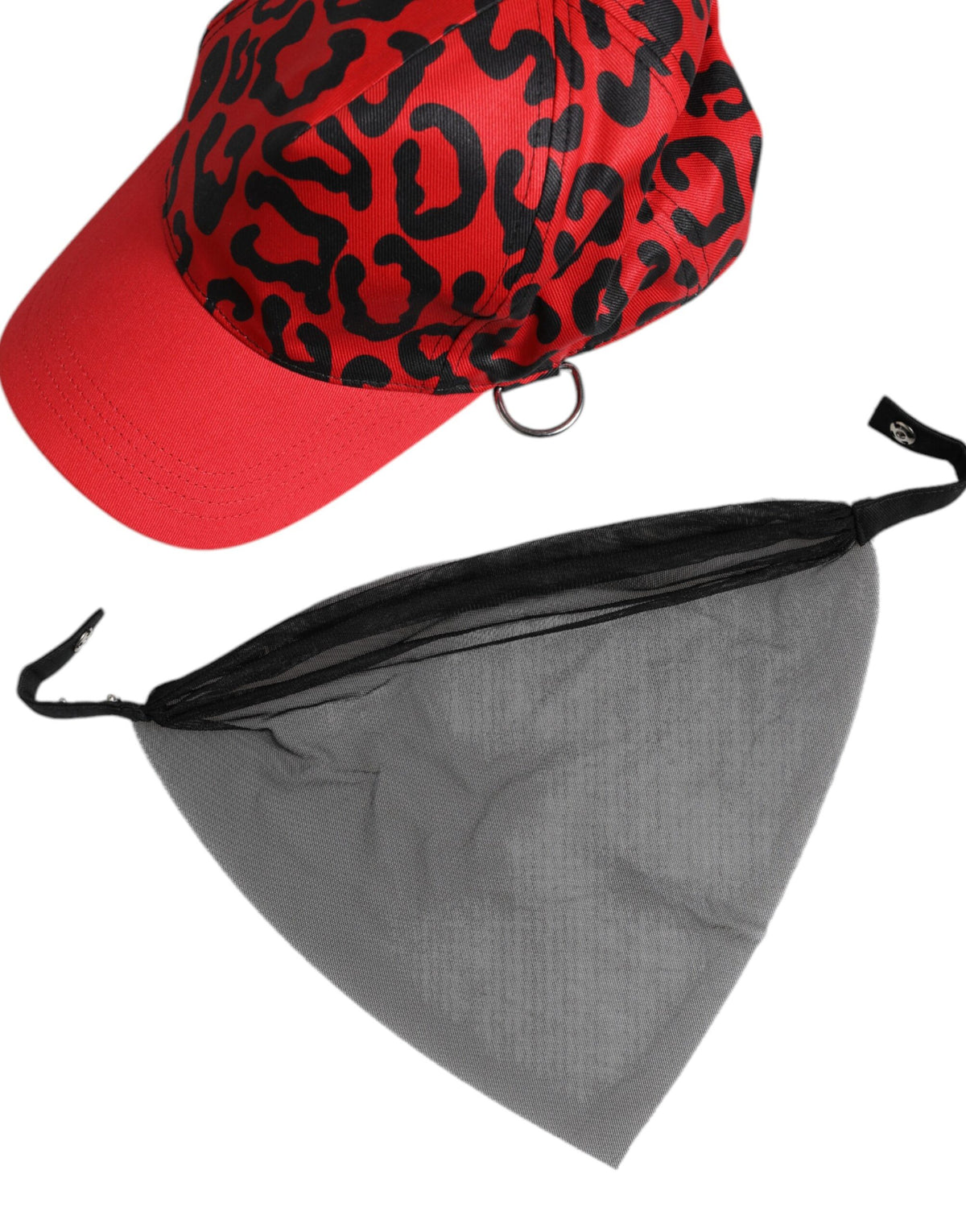 Dolce &amp; Gabbana – Rote Baseballkappe aus Baumwolle mit 6 Paneelen für Damen