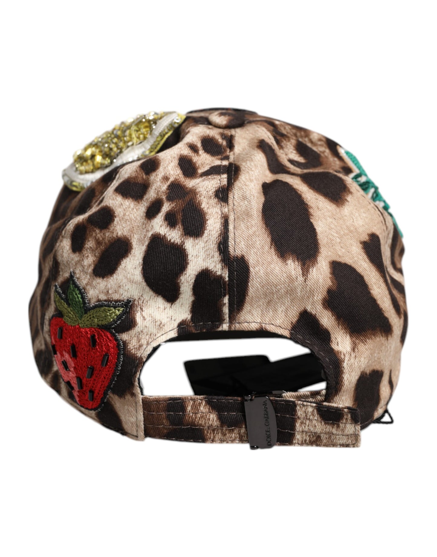 Dolce &amp; Gabbana – Sicily – Baseballkappe mit Leoparden-Pailletten in Braun