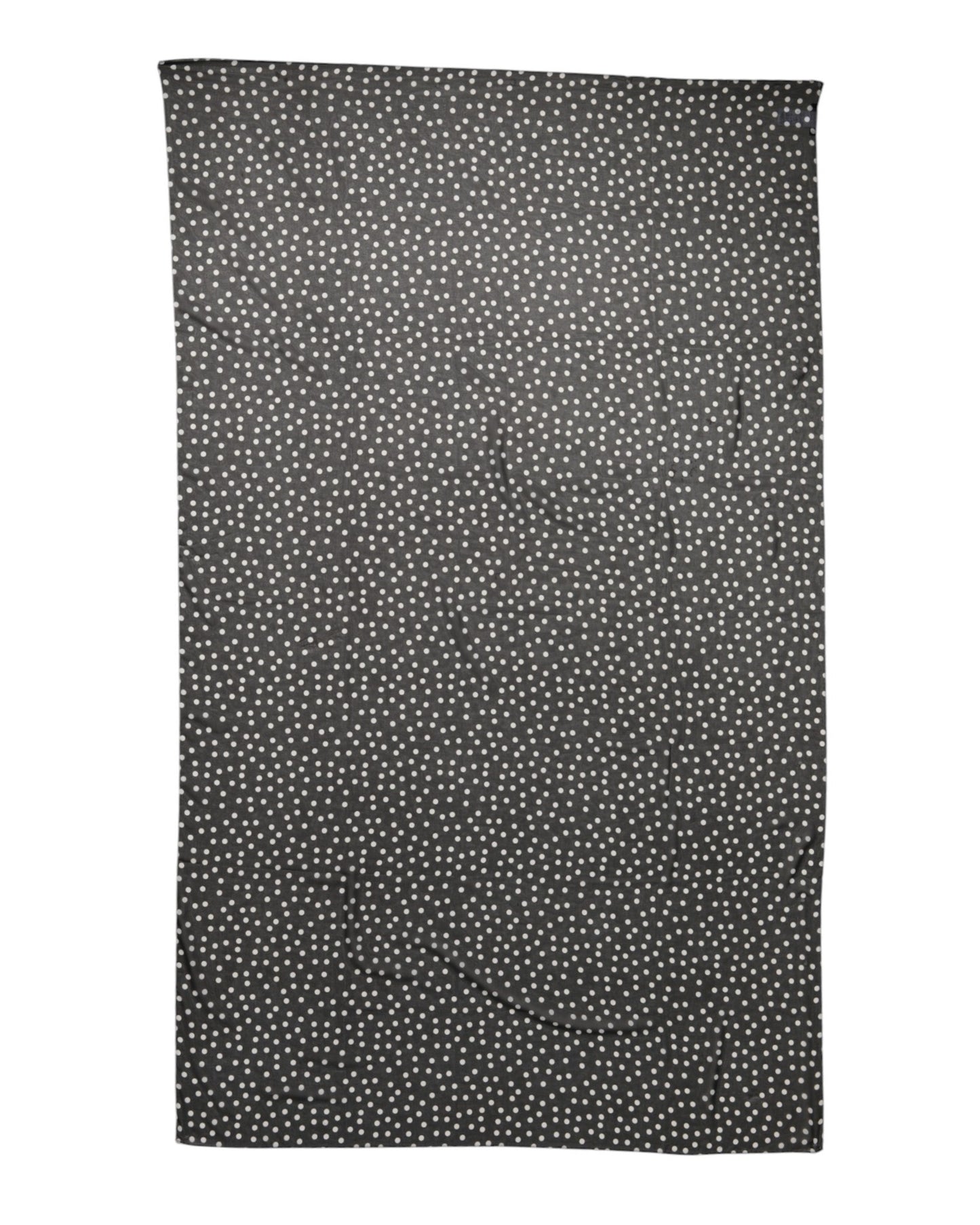 Dolce &amp; Gabbana – Schwarzer Wickelschal aus Polyester mit Punkten