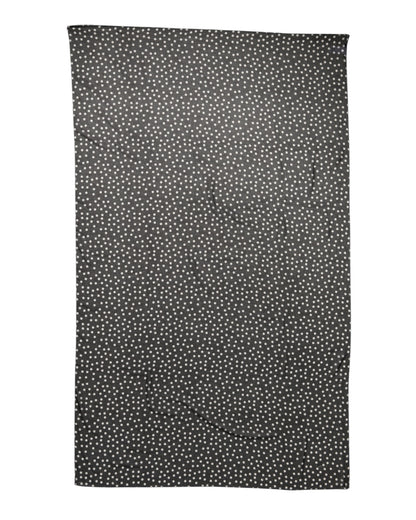 Dolce &amp; Gabbana – Schwarzer Wickelschal aus Polyester mit Punkten