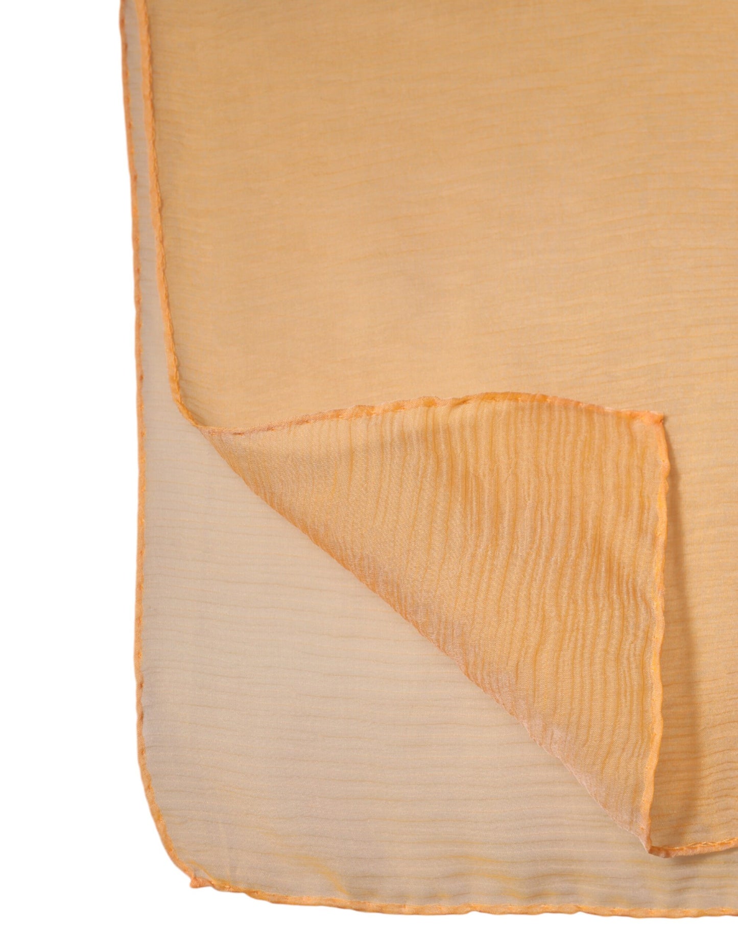 Dolce &amp; Gabbana – Orangefarbener rechteckiger Seiden-Wickelschal