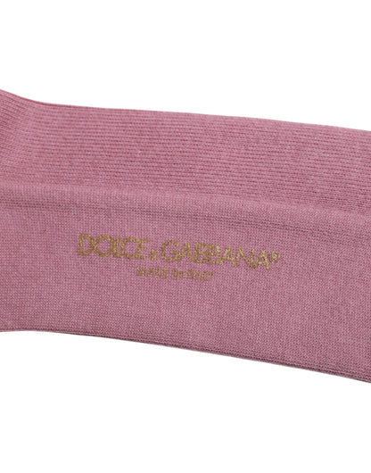 Dolce &amp; Gabbana – Wadensocken aus rosa Baumwolle
