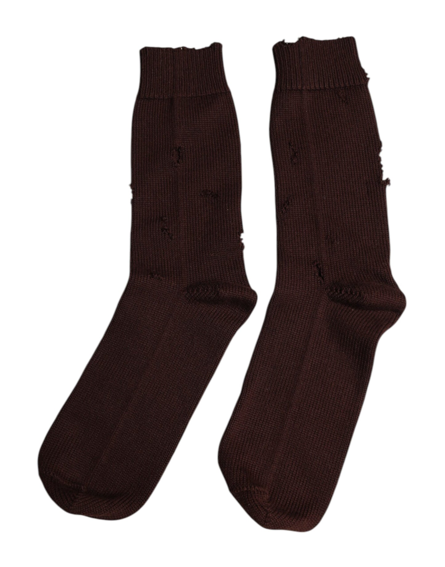 Dolce &amp; Gabbana – Wadenlange Socken aus massiver Stretch-Baumwolle in Braun