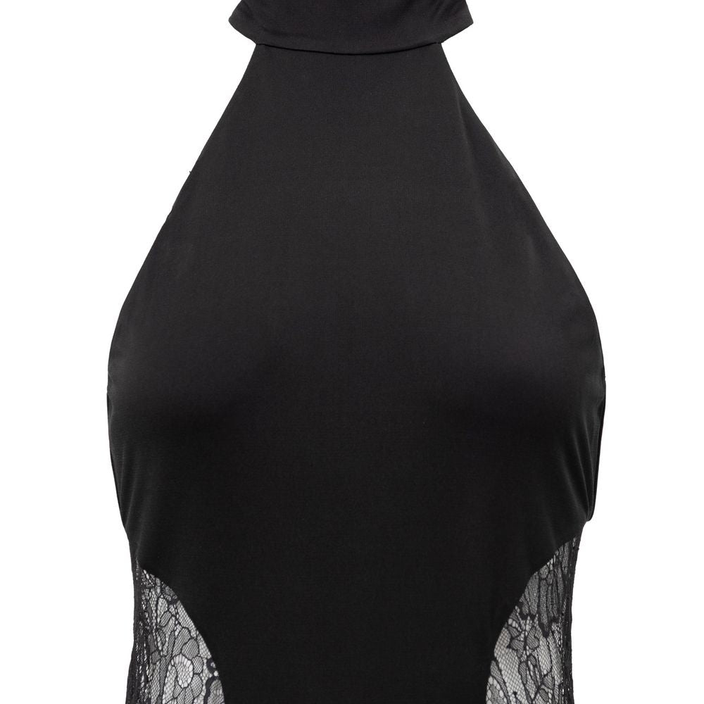 Retrofête Black Viscose Long Dress