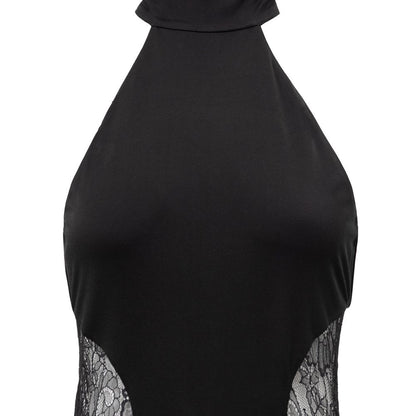 Retrofête Black Viscose Long Dress