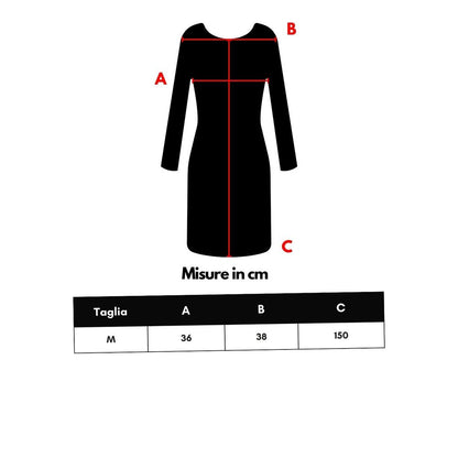 Retrofête Black Viscose Long Dress