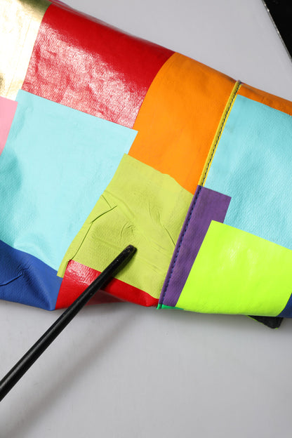 Dolce &amp; Gabbana – Mehrfarbige Bikerjacke aus Baumwolle mit durchgehendem Reißverschluss für Herren