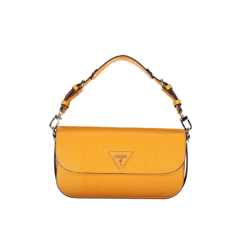 Guess Jeans – Orangefarbene Polyethylen-Handtasche