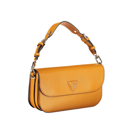 Guess Jeans – Orangefarbene Polyethylen-Handtasche