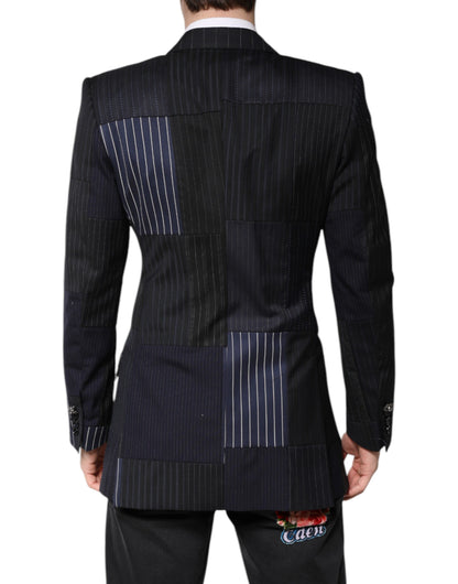 Dolce &amp; Gabbana Multicolor Patchwork Jacke Mantel Anzug Blazer