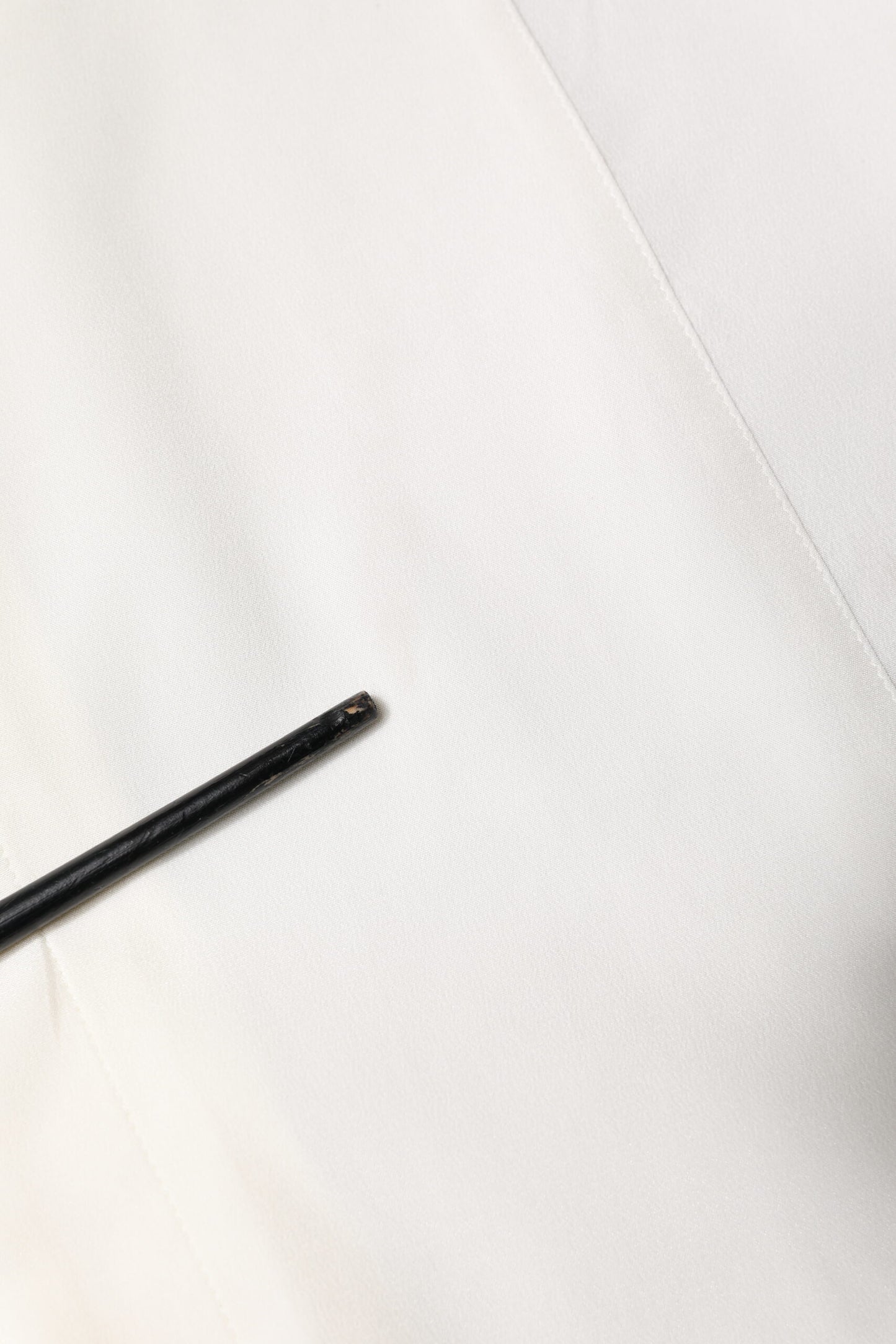 Dolce &amp; Gabbana Weißes Seiden-GOLD-Hemd mit Kragen