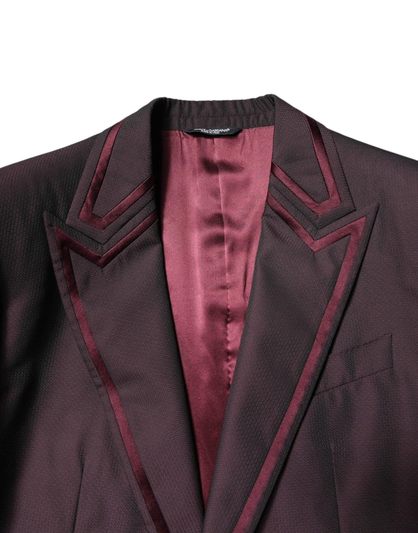 Dolce & Gabbana Maroon Single Breasted Formal 2 Piece Suit