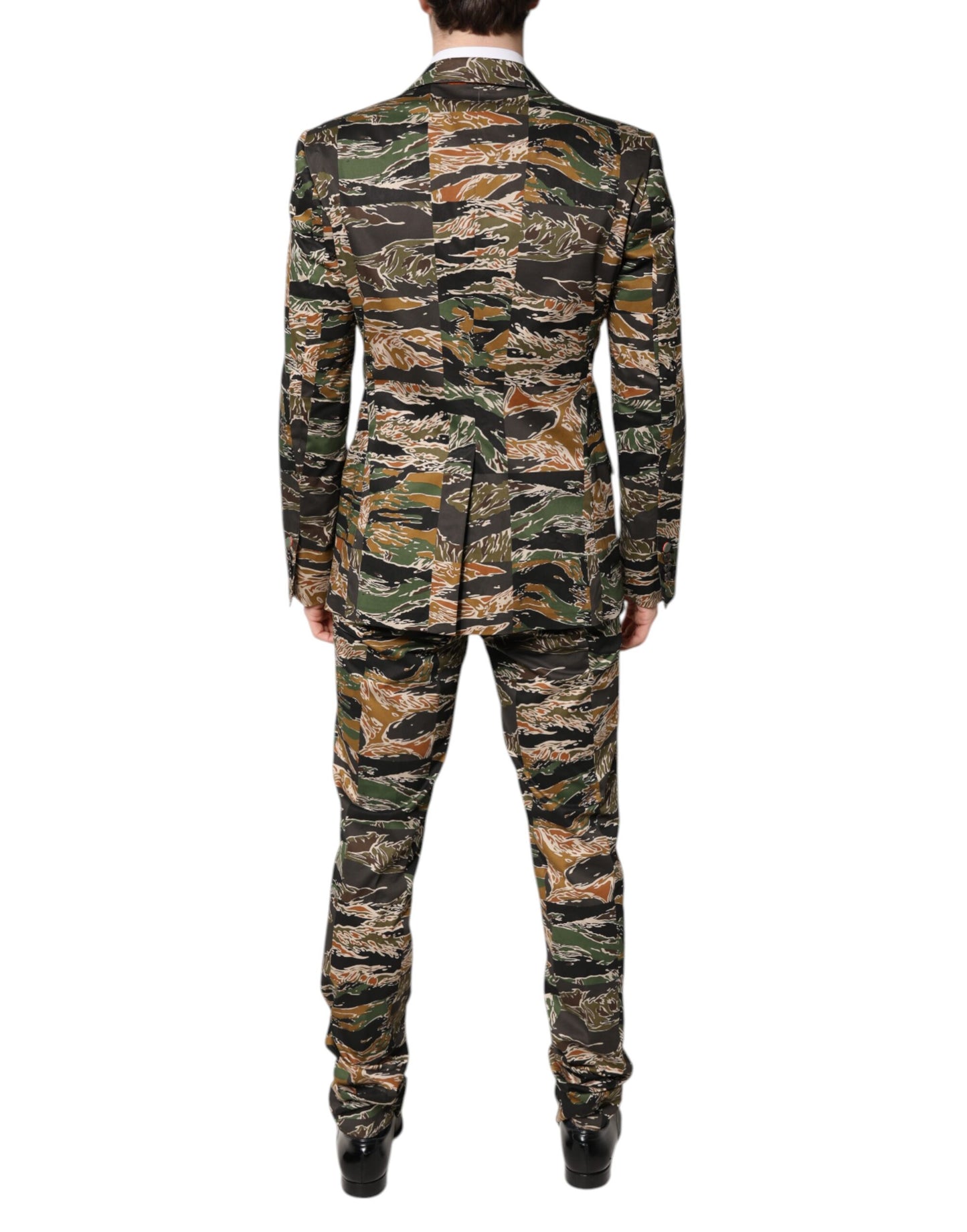 Dolce &amp; Gabbana – Mehrfarbiger, einreihiger, zweiteiliger Anzug TAORMINA