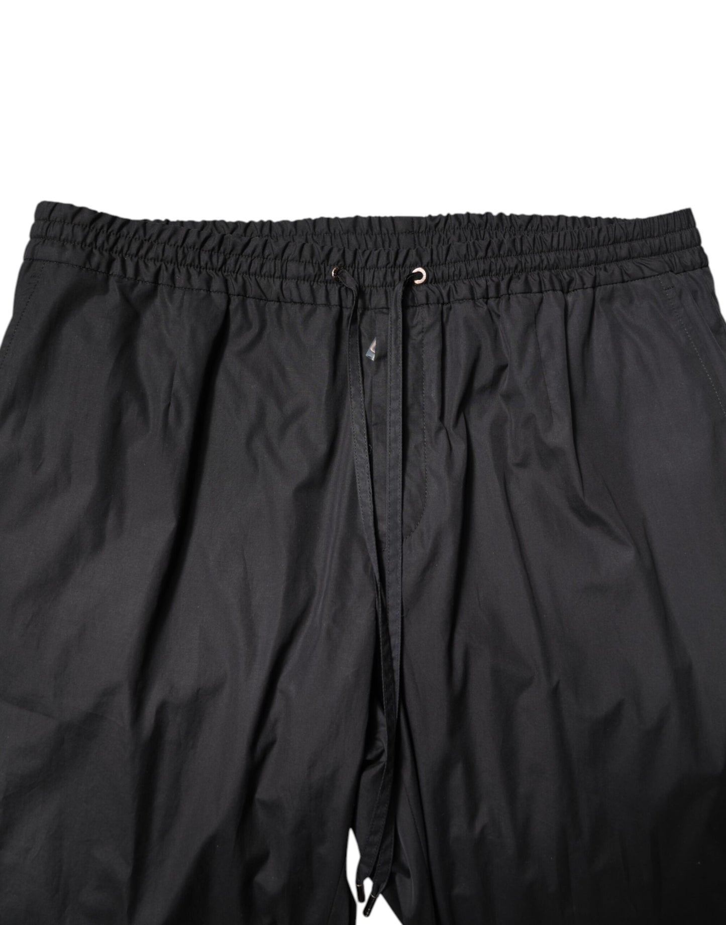 Dolce &amp; Gabbana – Schwarzer, einreihiger, zweiteiliger Anzug aus Baumwolle