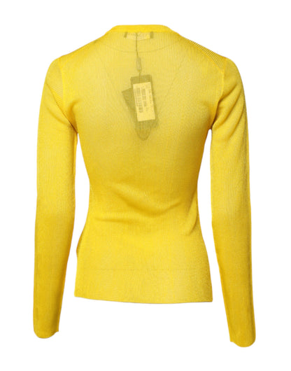 Dolce &amp; Gabbana Gelb Polyester Damen Pullover Top Pullover