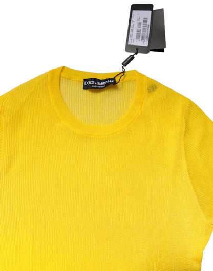 Dolce &amp; Gabbana Gelb Polyester Damen Pullover Top Pullover